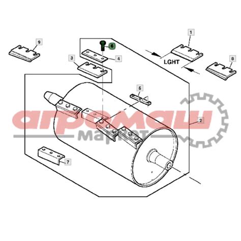 Z69650 Болт ножа барабана JOHN DEERE » Агромашмаркет
