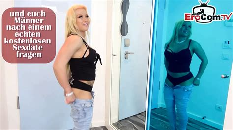 German Chubby Blonde Housewife Make First Time Porn Wife Wife Porn