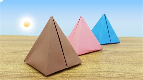 How To Make Paper Pyramid Easy The Amazing Origami Pyramid Box For