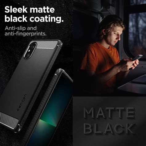 Maska Spigen Rugged Armor Sony Xperia V Matte Black Doopshop Hr