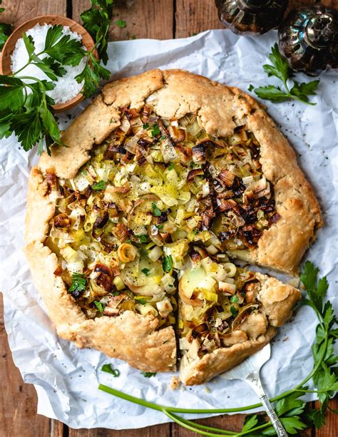 Savoury Leek And Potato Galette Vegan Two Spoons