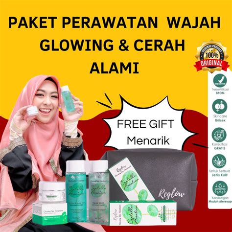 Jual Paket Basic Reglow Skincare Ori Glowing Skin Treatment Centella