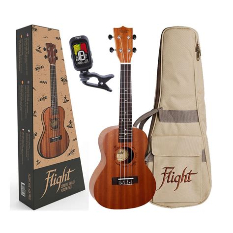 FLIGHT NUC310 - Zestaw ukulele koncertowe + ocieplany firmowy pokrowiec ...