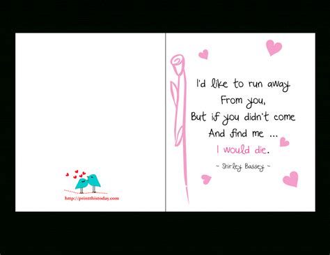 Printable Love Birthday Cards For Him | Printable Card Free