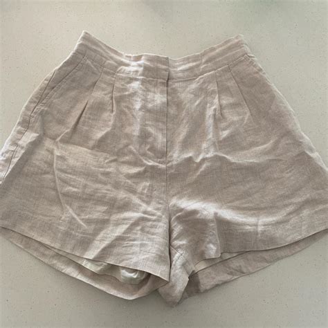 NUDE LUCY Thilda Linen Short Natural Size M Best Depop