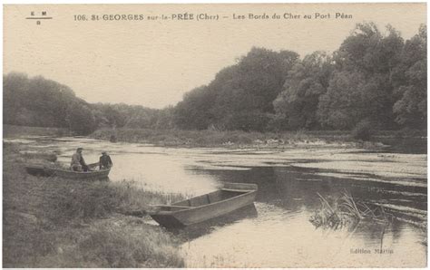 Saint Georges Sur La Pr E Les Bords Du Cher Au Pont P An Carte