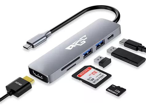 Hub Adaptador Multipuerto Usb C En Para Mac Macbook Windows Marca