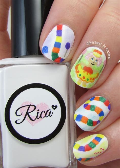 The Digit Al Dozen Does Childhood Day 5 Candy Land Nail Art Nail