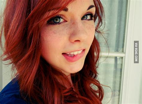 Cute Redhead Biting Lip 9gag