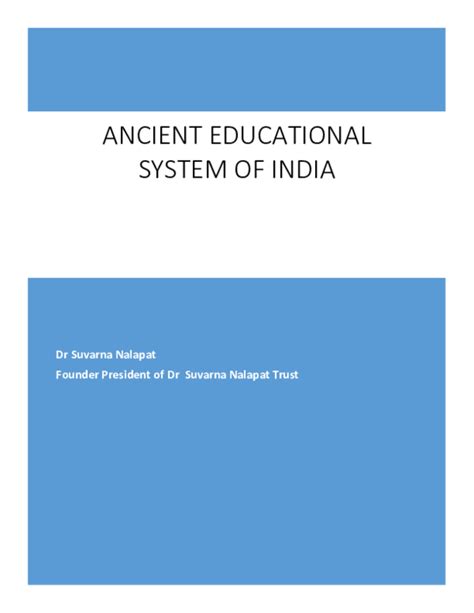 Pdf Education In Ancient India Valabhi And Nalanda Universities