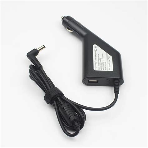 19V 4 74A 5 5 2 5mm 90W Laptop Car DC Adapter Charger Power Supply USB