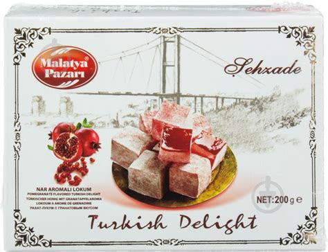 ᐉ Рахат-лукум Malatya Pazari гранатовый 200 г (8690985828205) • Купить ...