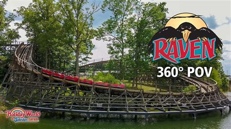 The Raven Roller Coaster 360° Pov Holiday World Youtube