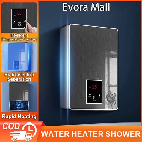 Evora W Modern Lcd Water Heater Shower Inverter Electric Hot And Cold Shower For Bathroom