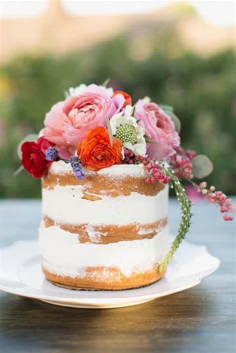 Images About Naked Cakes On Pinterest Fresh Flowers Cake With