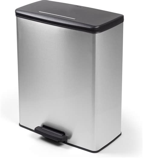 Cos De Gunoi Cu Pedala CURVER Deco Bin Duo 2 X 26L Gri Deschis