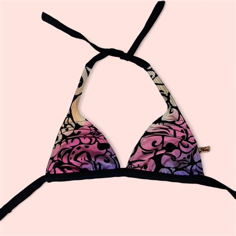 Y2k Halter Bikini Top Bikini Summer Mcbling Emo Depop