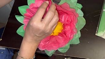 Livder Paper Flowers Bright Colorful Tissue Paper Pom Poms For Party