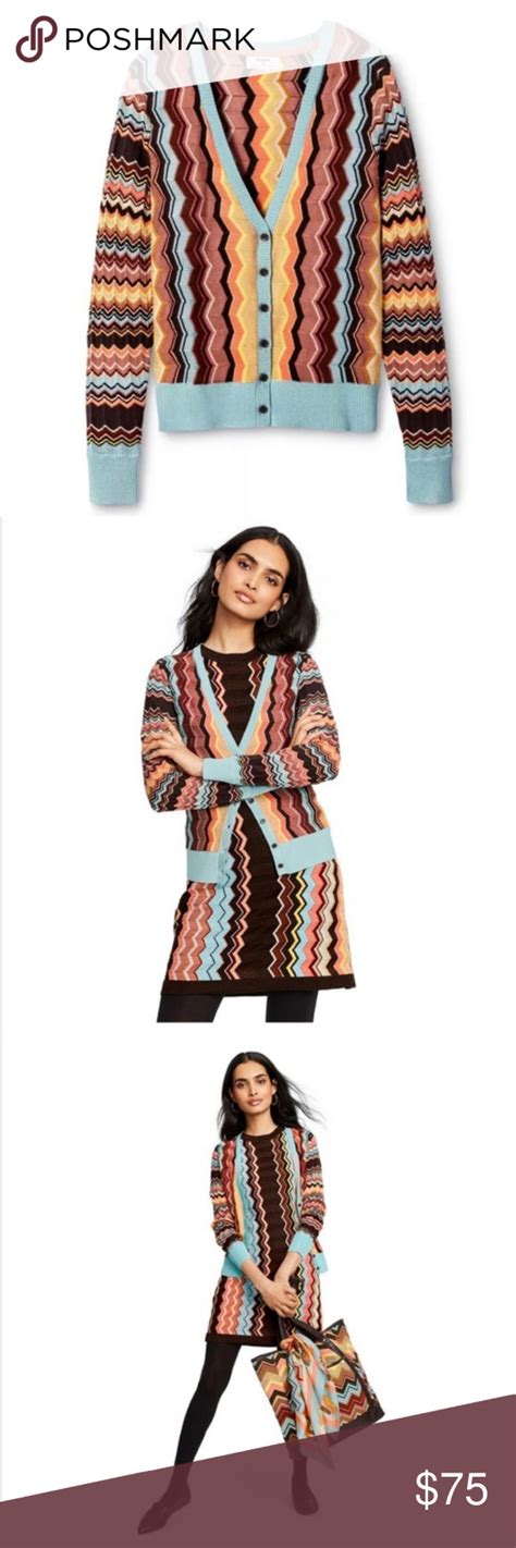 Missoni For Target Chevron Cardigan Long Sleeve Zig Zag Cardigan