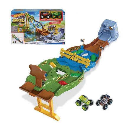 Hot Wheels Monster Trucks Torneo de Titanes Circuito Destructor HGV12 ...