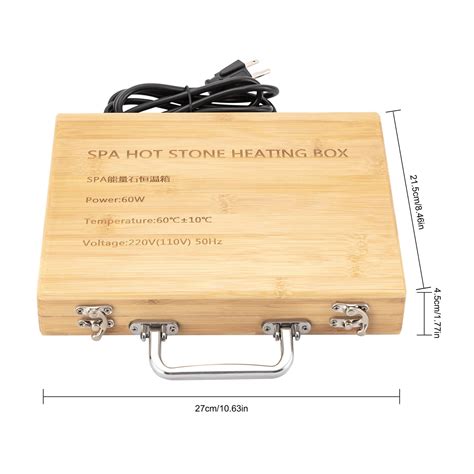 Pcs Hot Massage Stone Kit Portable Basalt Stones Set With Digital Controller Heating Box For