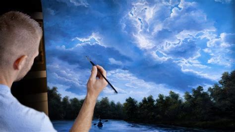 Painting Storm Clouds (Large Scale) - Paint with Kevin ® | Painting, Painting videos, Learn to paint