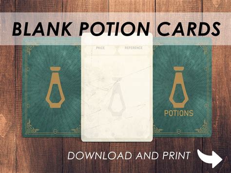 Dnd POTIONS Cards Dnd Healing Potion Printable Dungeons - Etsy | Healing potion, Dnd, Dungeons ...