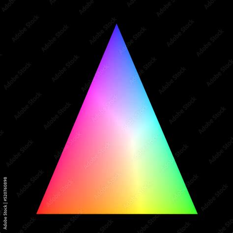 representation  rgb colors   form   triangle  color