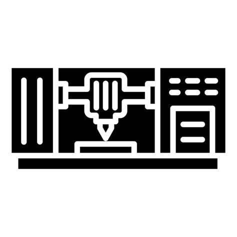 machining center icon  vector illustration  vector art