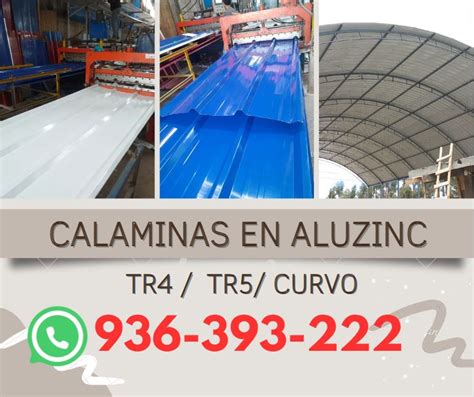 Calaminas De Aluzinc Curvo Recto PYV ESTRUCTURAS