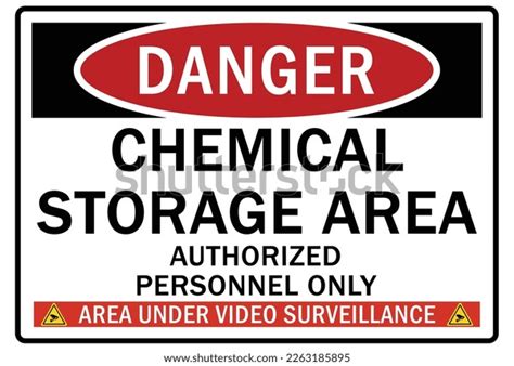 Chemical Storage Sign Labels Stock Vector (Royalty Free) 2263185895 ...