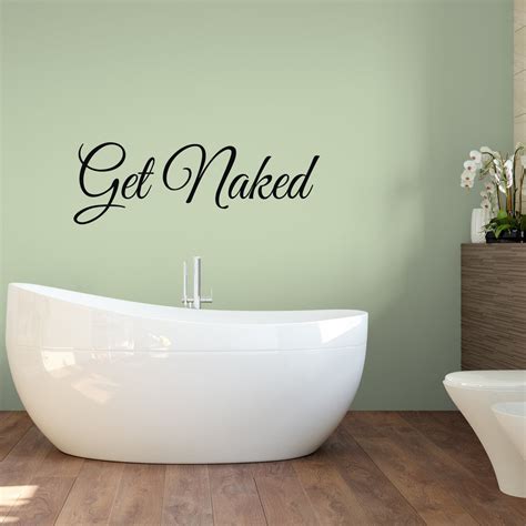 Get Naked Vinyl Wall Decal Etsy
