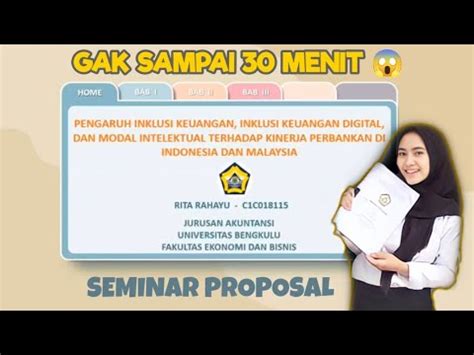 Presentasi Seminar Proposal Sempro Youtube