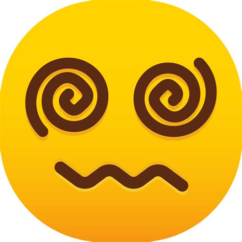 Face with Spiral Eyes emoji 20522261 PNG