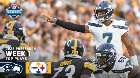 Seattle Seahawks Top Plays Vs Pittsburgh Steelers Nfl Preseason