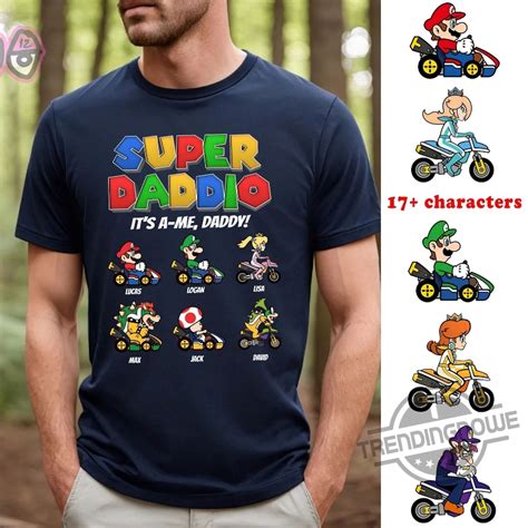 Personalized Super Mario Daddio T For Game Lovers Shirt Hoodie