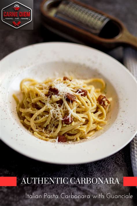 Classic Italian Carbonara With Guanciale