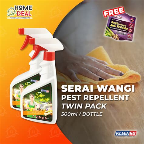 Kleenso Serai Wangi Pest Repellent Twinpack Penghalau Serangga