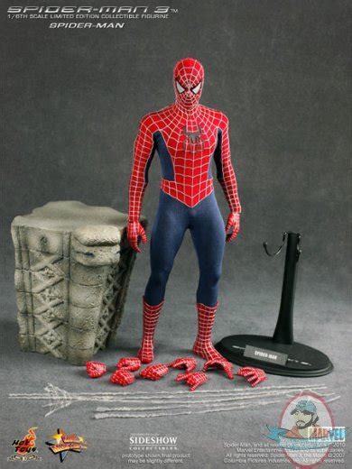 Movie Masterpiece Scale Spider Man Figure By Hot Toys Used