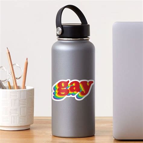 Gay Rainbow Sticker For Sale By Divinefemme Redbubble