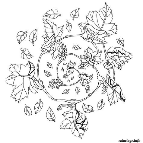 Coloriage Mandala Automne Dessin Mandala à imprimer