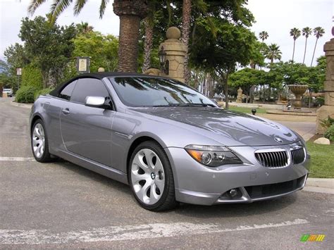 2005 Silver Grey Metallic BMW 6 Series 645i Convertible 12424987 Photo