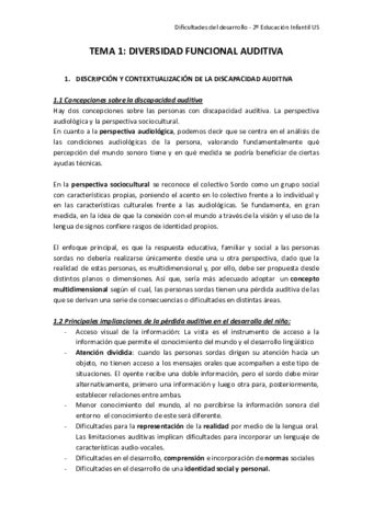 TEMA 1 DIVERSIDAD FUNCIONAL AUDITIVA Pdf