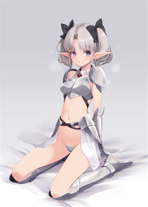 Kirishima Satoshi Original Commentary Request O Armor Bikini Armor Black Ribbon