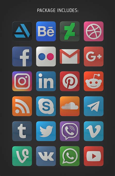 Animated Social Media Icons By Aldunmer Videohive