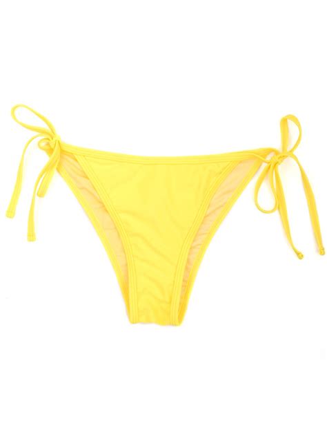 Relleciga Damen Bademode Bikini Unterteil Im Brasil Style Gelb Relleciga De