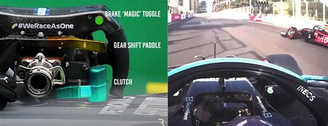 Brake Magic + Gear shift positions in contrast to Lewis’s launch style ...