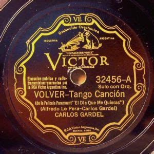 Carlos Gardel – Volver / Sol Tropical (1935, Shellac) - Discogs