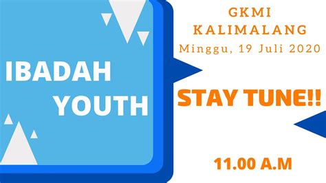 Ibadah Youth Online Gkmi Pengharapan Rayon Kalimalang 19 Juli 2020