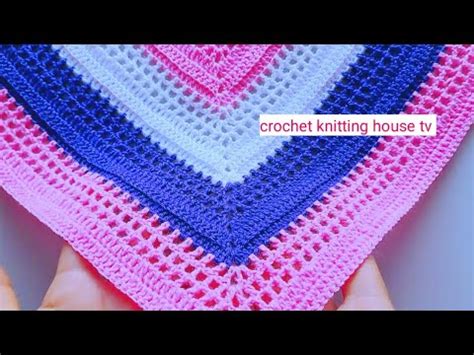 crochet comment faire un châle triangle facile et rapide pour débutants